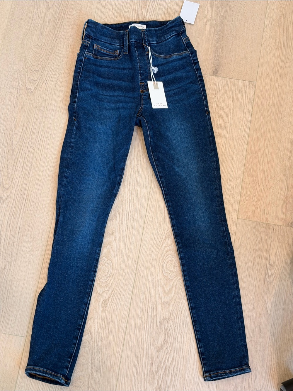 NEW✨Good American Pull On Stretchy Leggings Good Legs High-Rise Skinny Jeans
